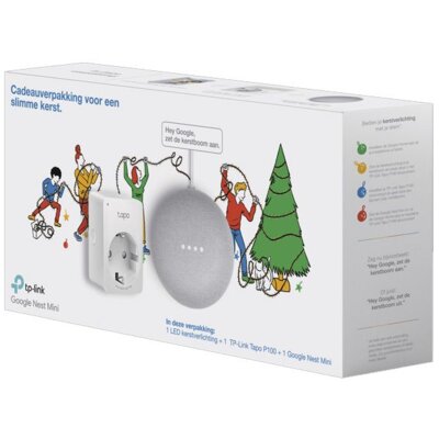 pdp-image-Google Nest mini+ smart plug+ gratis kerstverl.