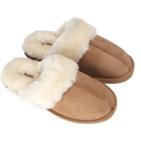 Greyhound Dames sloffen suede camel maat 36-37