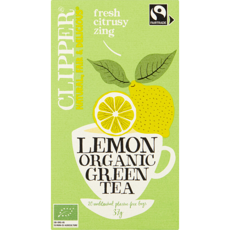 Een afbeelding van Clipper Lemon organic green tea