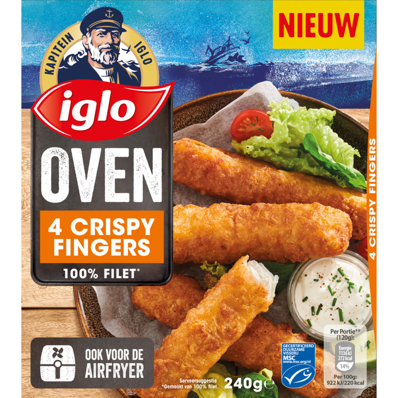 Een afbeelding van Iglo Oven crispy fingers