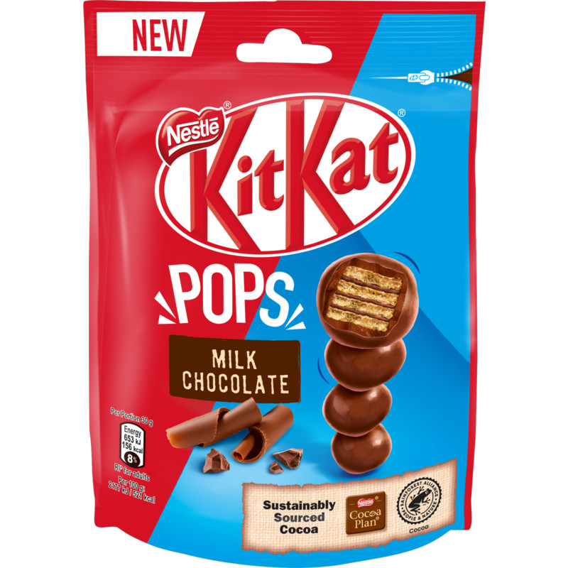 Een afbeelding van Kitkat Pops melkchocolade