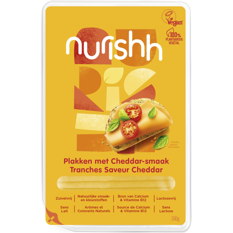 Een afbeelding van Nurishh Cheddar plakken