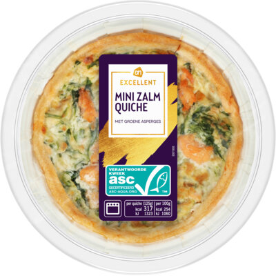 AH Excellent Mini quiche zalm asperge bestellen | Albert Heijn