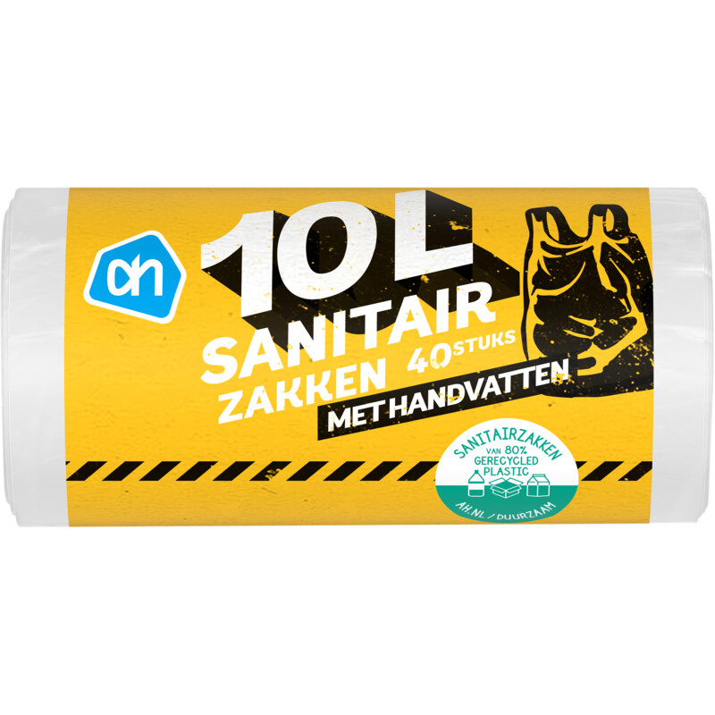 Een afbeelding van AH Sanitairzakken met handvatten 10 liter