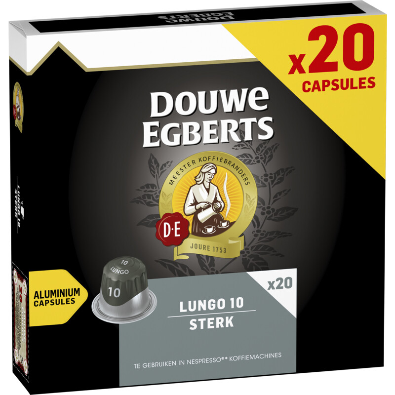 Een afbeelding van Douwe Egberts Lungo sterk capsules