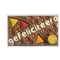 Een afbeelding van Chef du Chocolat Gefeliciteerd tablet