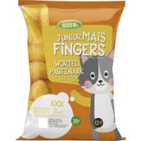 Een afbeelding van Sore Junior maisfinger wortel pastin bio 12+