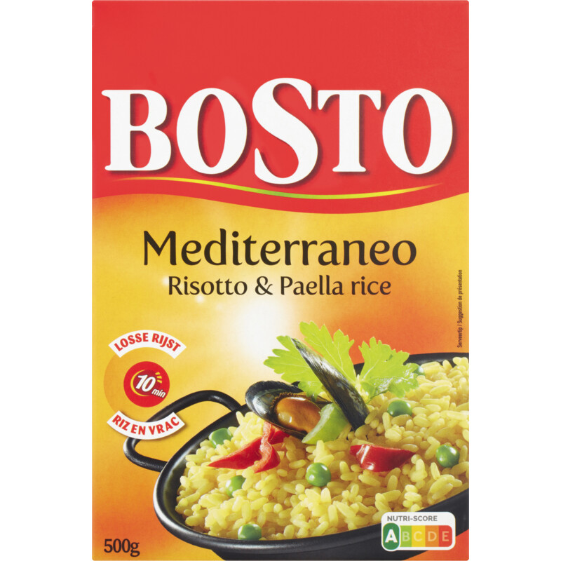 Een afbeelding van Bosto Mediterraneo risotto en paellarijst bel