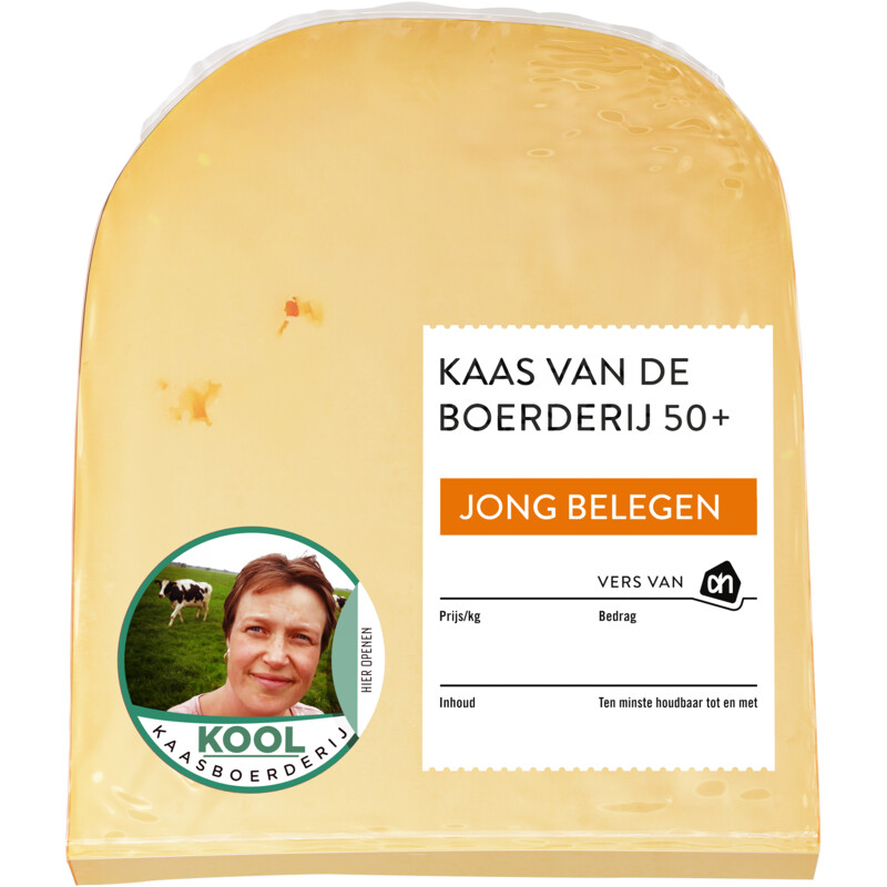 Een afbeelding van AH Kaas vd boerderij jong belegen 50+ stuk