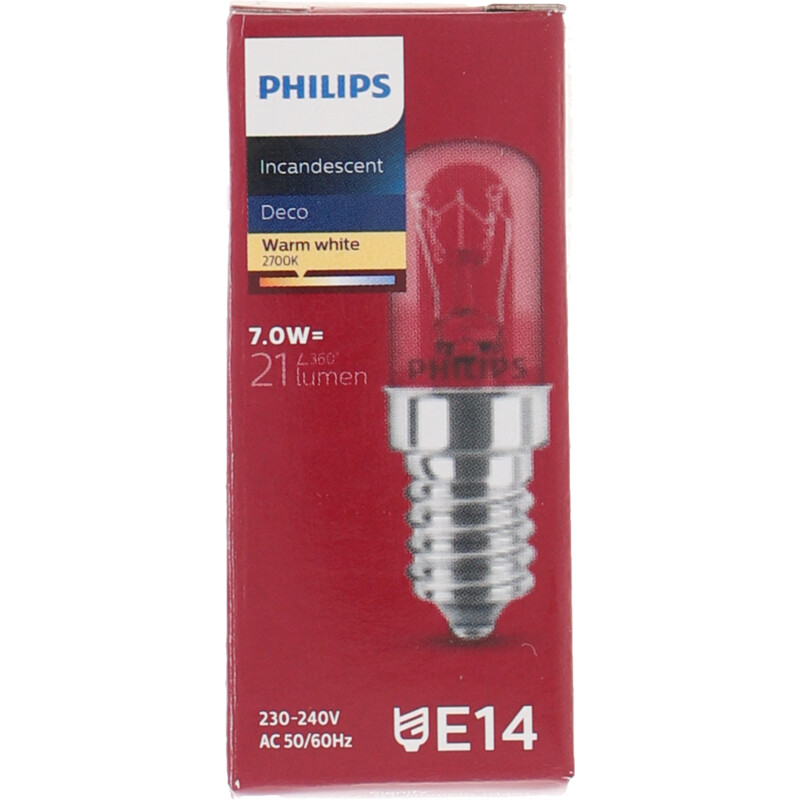 Een afbeelding van Philips Incandescent lamp warm white 7W dimbaar