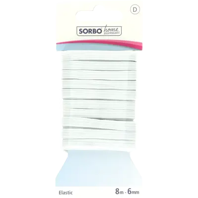 pdp-image-Sorbo Elastiek wit 6mm 8m