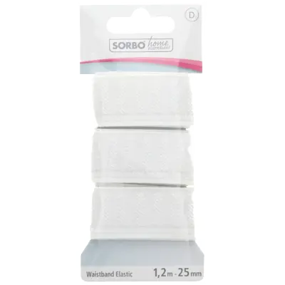 pdp-image-Sorbo Taillebandelastiek wit 25mm 1,20m