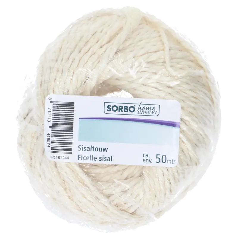 Sorbo Grof touw sisal 50mtr