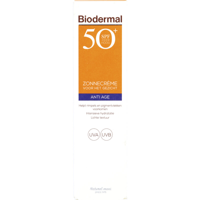 Een afbeelding van Biodermal Zonnecremé voor het gezicht spf50+