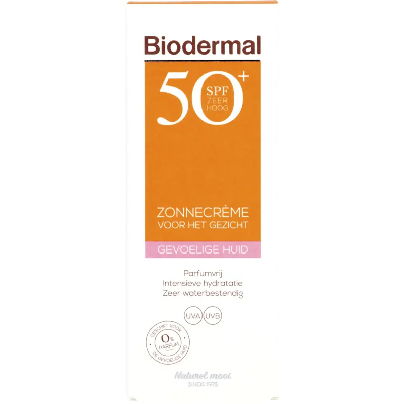 Biodermal Gevoelige huid zonnecreme gezicht spf50
