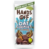 Een afbeelding van Hands Off Vegan havermout koekjes & karamel 70%