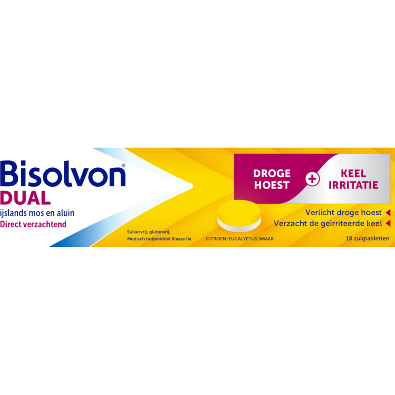 Een afbeelding van Bisolvon Dual tablet