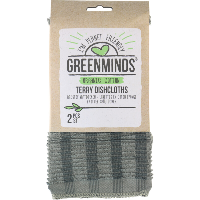 Een afbeelding van Greenminds Badstof vaatdoeken