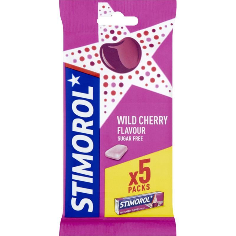Een afbeelding van Stimorol kauwgom wilde kersen sv
