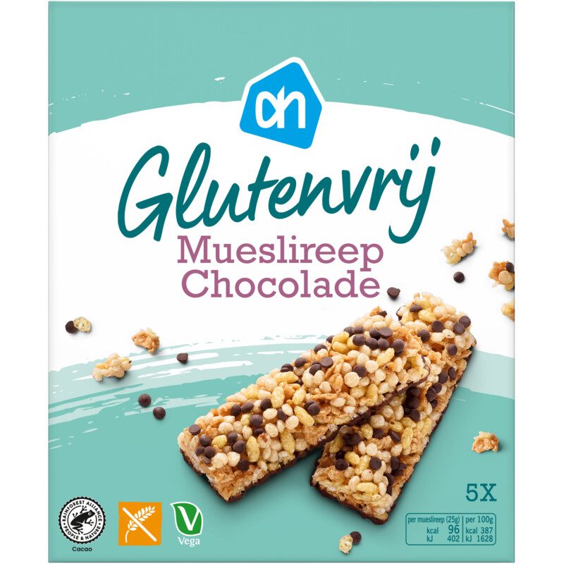 AH Glutenvrij Mueslireep chocolade bestellen Albert Heijn