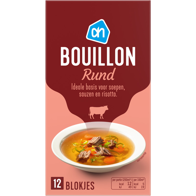 Een afbeelding van AH Rundvleesbouillon