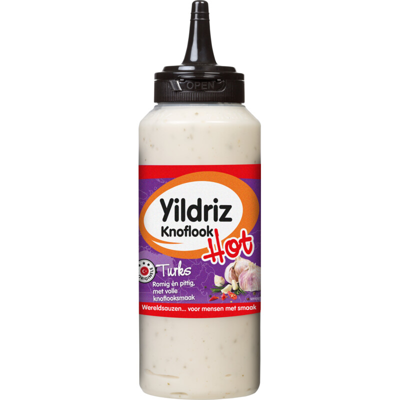 Een afbeelding van Yildriz Turkse knoflooksaus hot