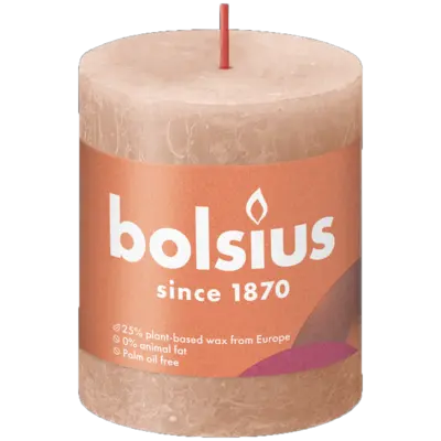 pdp-image-Bolsius Rustieke kaars karamelbruin 8cm