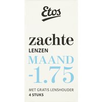 Een afbeelding van Etos Zachte maandlenzen -1,75 + lenshouder