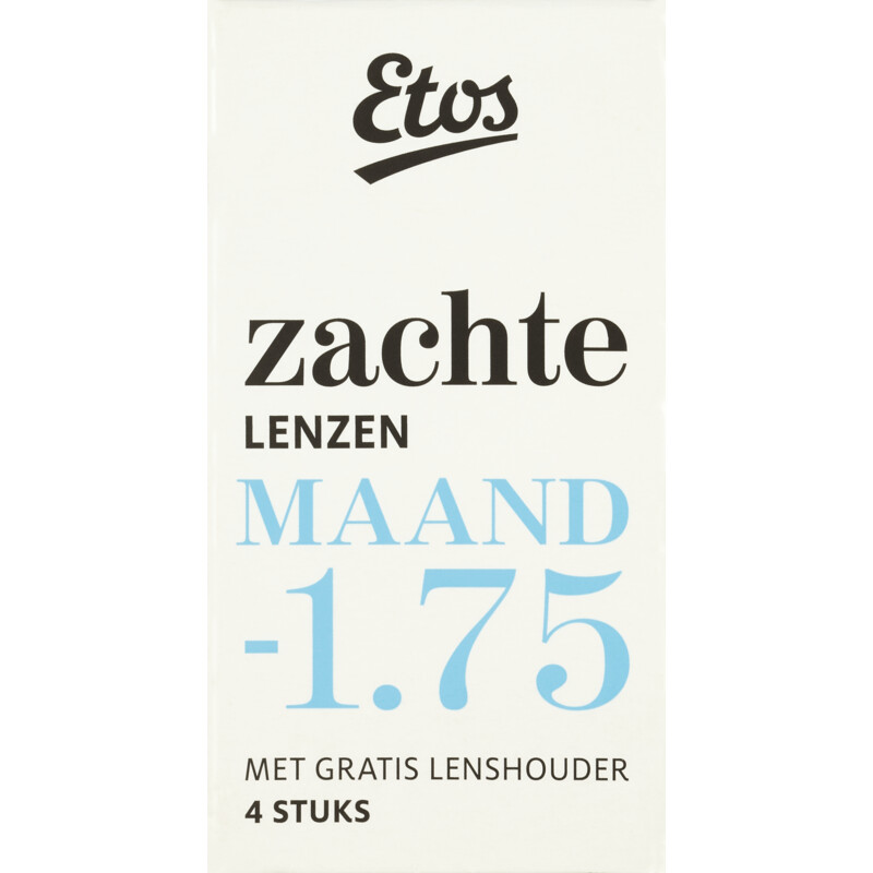 Een afbeelding van Etos Zachte maandlenzen -1,75 + lenshouder