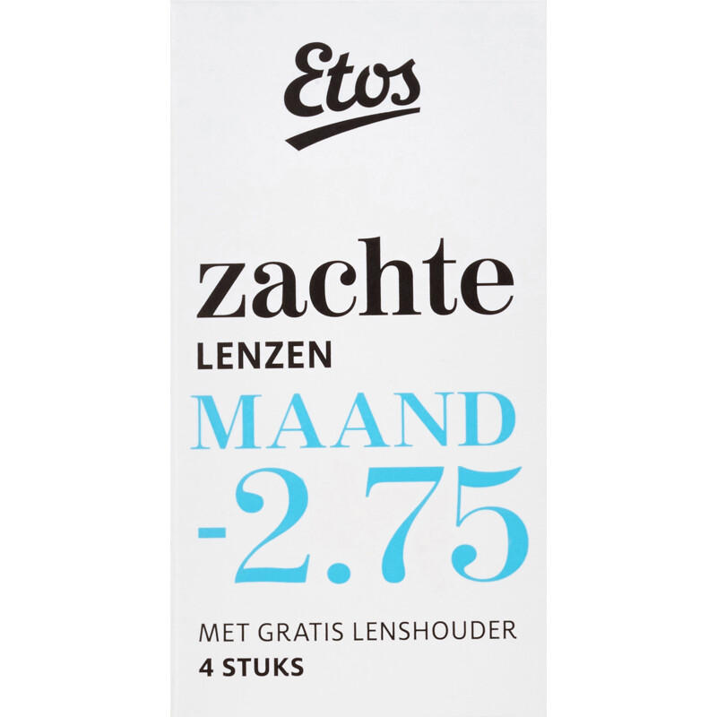 Een afbeelding van Etos Zachte maandlenzen -2.75 + lenshouder