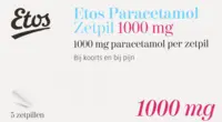 Etos Paracetamol zetpillen 1000 mg
