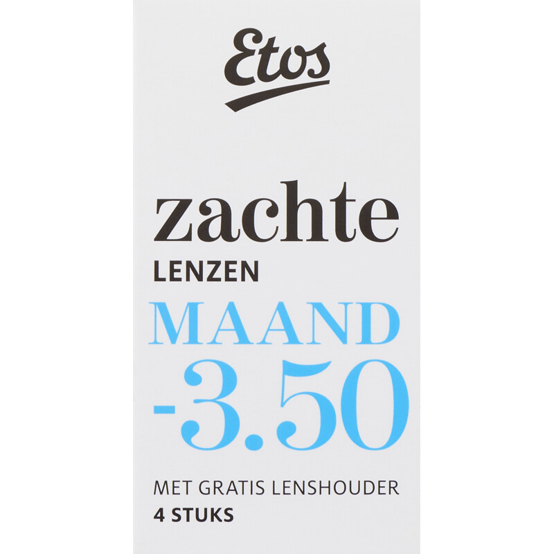 Een afbeelding van Etos Zachte maandlenzen -3,50 + lenshouder