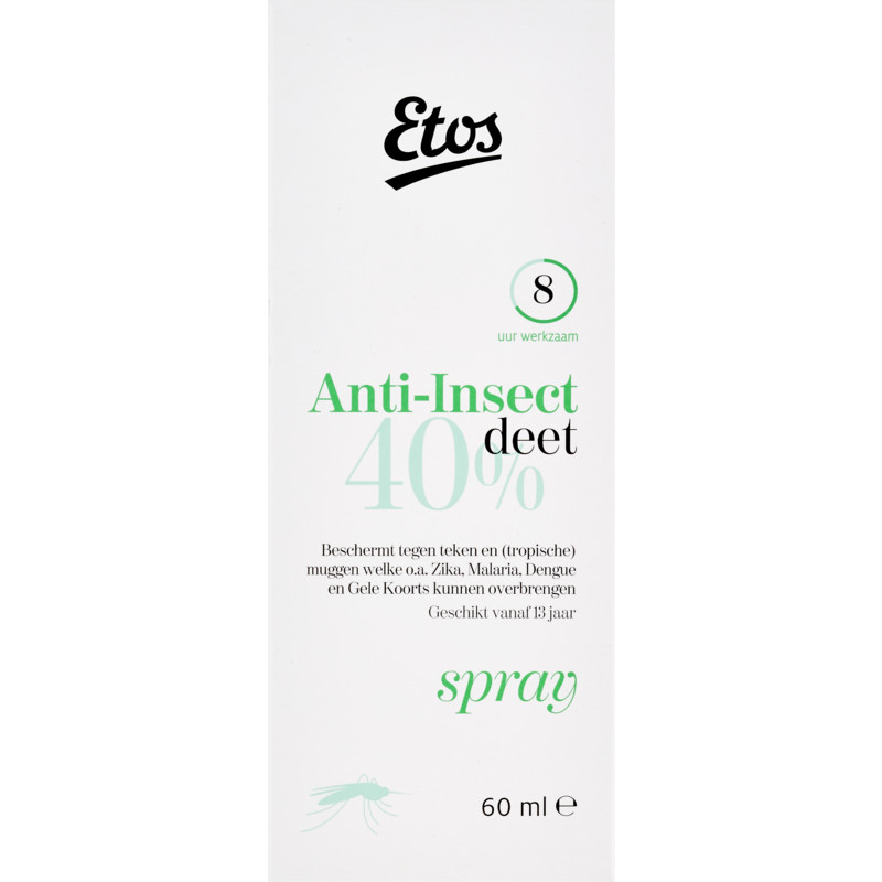 Een afbeelding van Etos Deet anti-insecten spray 40%