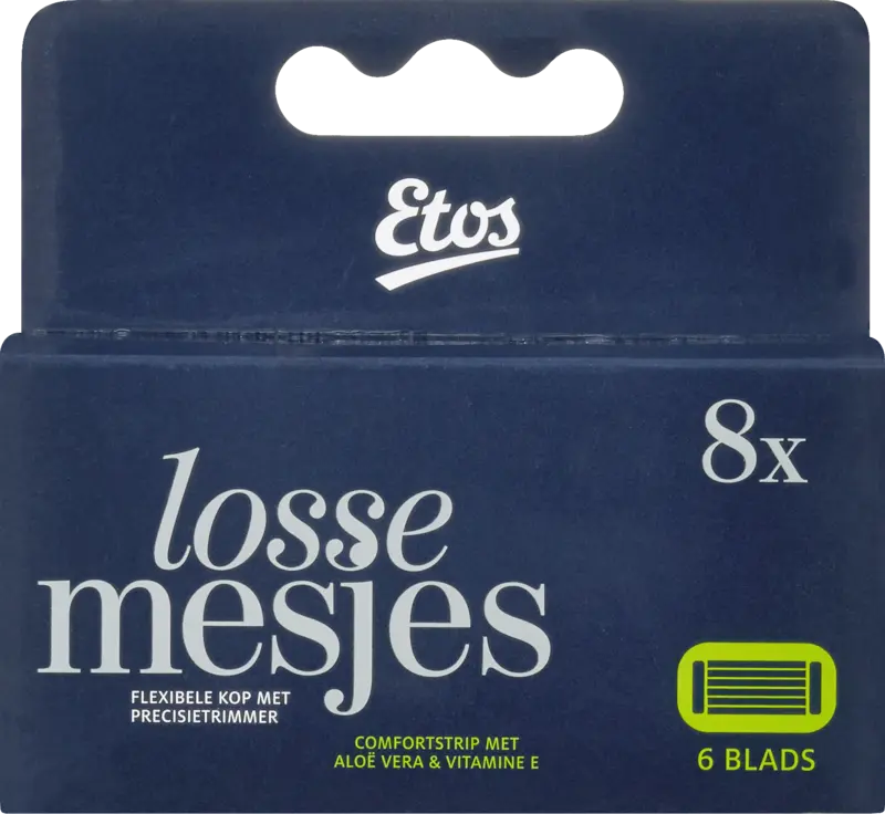 Etos Man 6-blads navul scheermesjes
