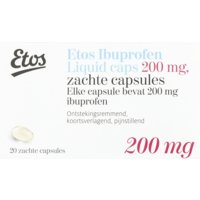 Een afbeelding van Etos Ibuprofen liquid caps 200mg