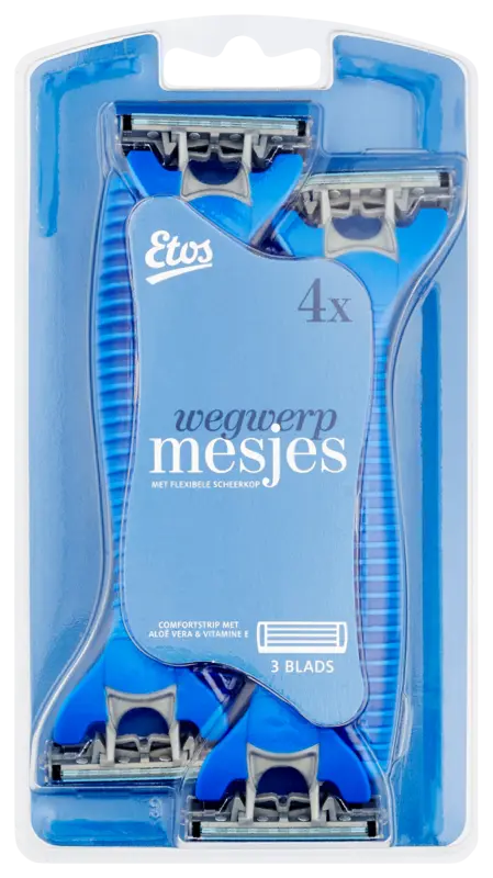 Etos Man wegwerpmesjes 3 blads
