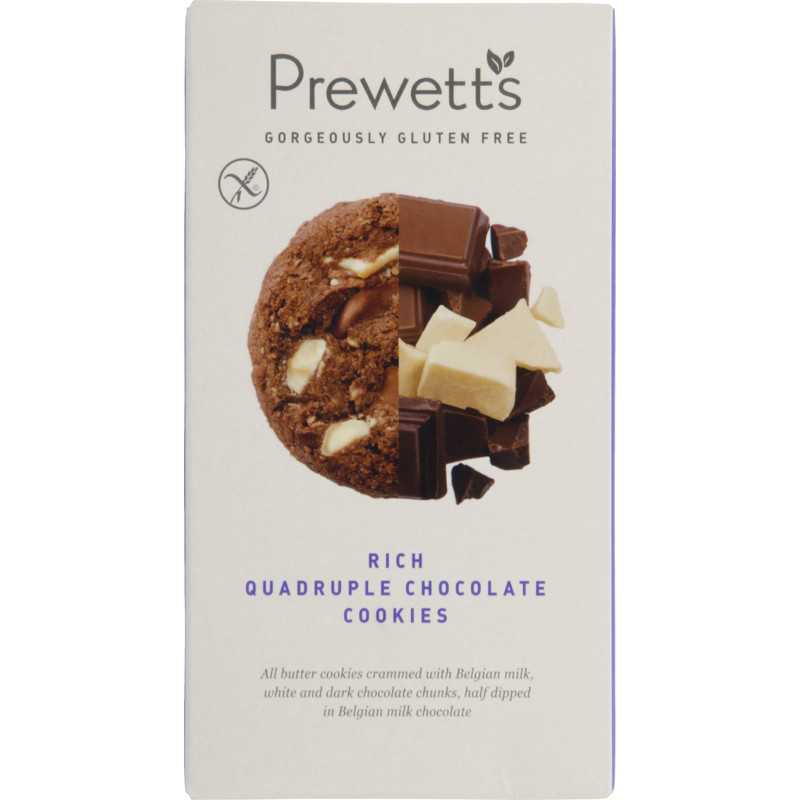 Een afbeelding van Prewetts Quadruple chocolate cookies