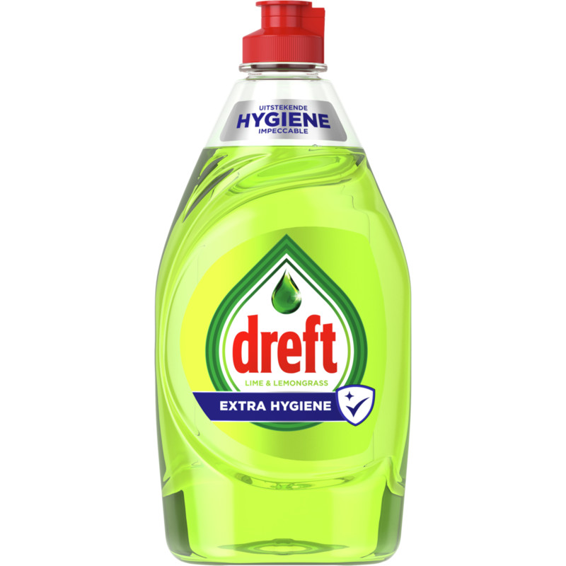 Een afbeelding van Dreft Afwasmiddel extra hygiene limoen