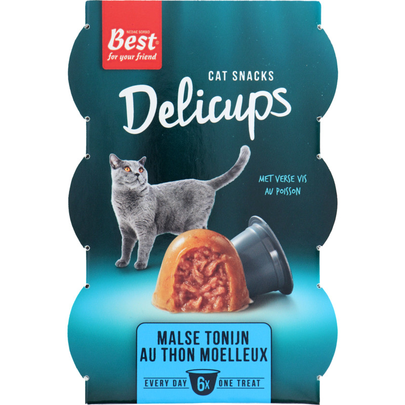 Een afbeelding van Pets Unlimited Delicups with fresh fish tuna