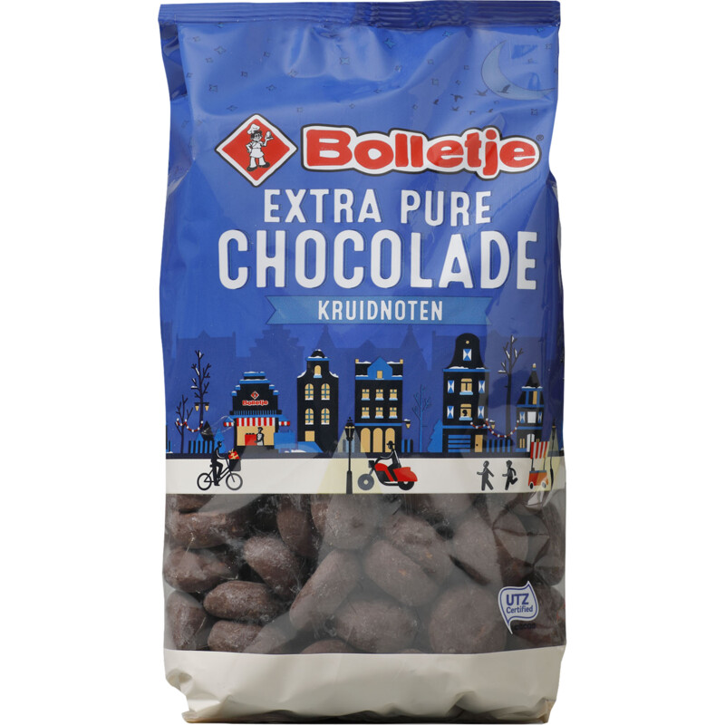 Een afbeelding van Bolletje Kruidnoten chocolade extra puur