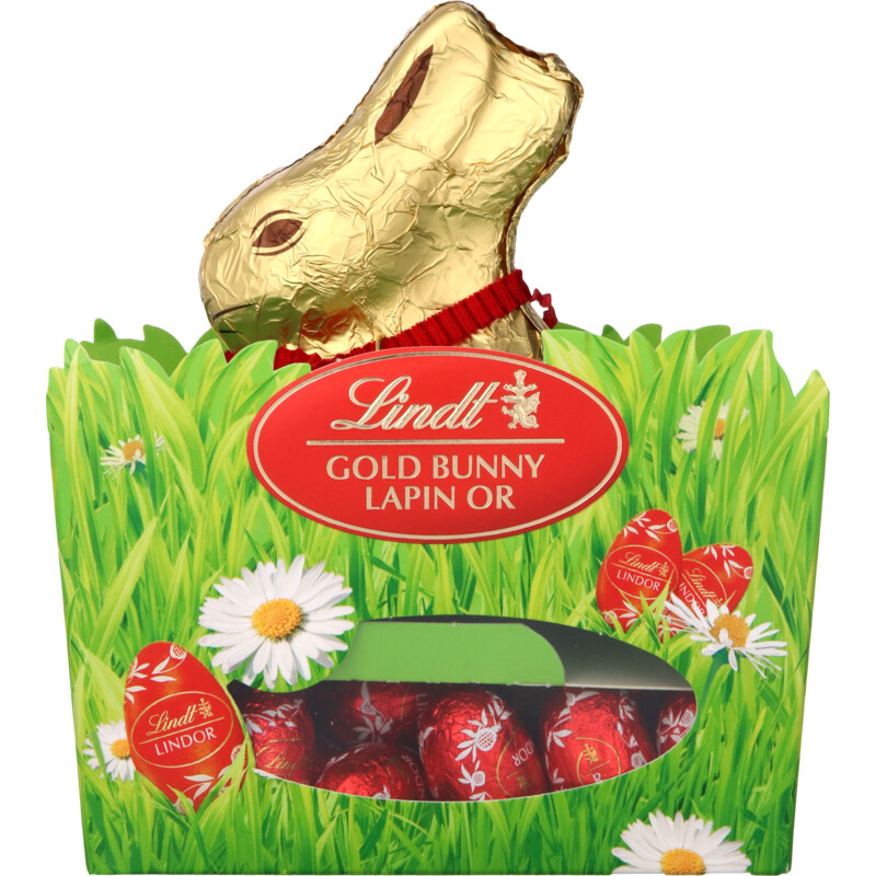 Een afbeelding van Lindt Gold bunny en eitjes