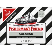 Een afbeelding van Fisherman's Friend Salmiak sugarfree 3-pack