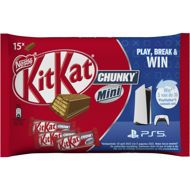 Een afbeelding van Kitkat Chunky mini's uitdeelzak