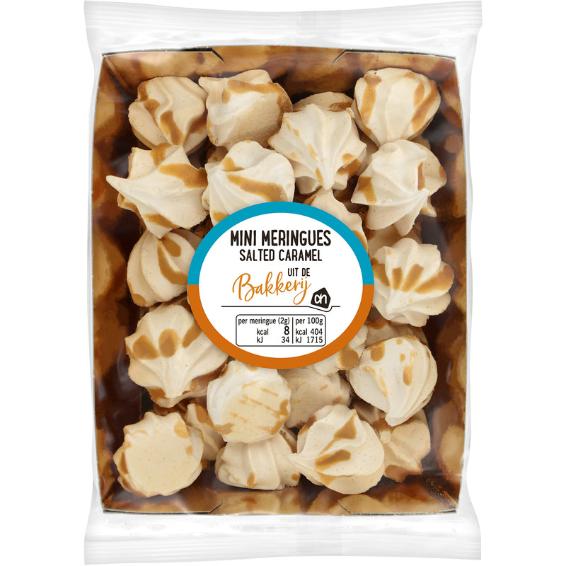 Een afbeelding van AH Mini meringues salted caramel