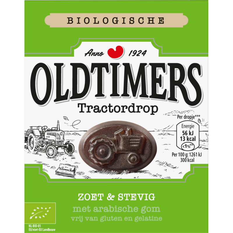 Een afbeelding van Oldtimers Biologische tractordrop zoet & stevig