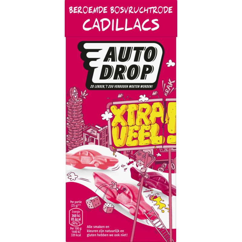 Een afbeelding van Autodrop Beroemde bosvruchtrode cadillacs XL