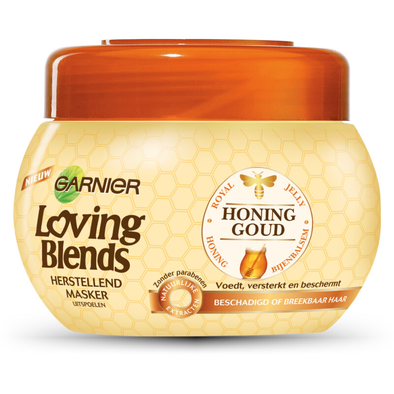 Een afbeelding van Loving Blends honing goud masker