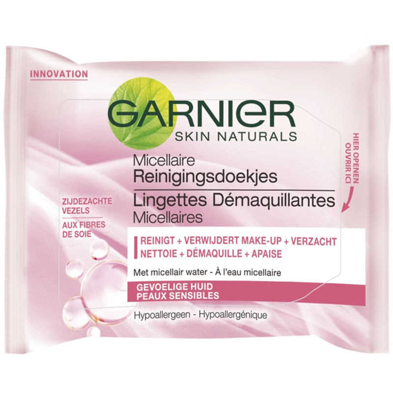 Een afbeelding van Garnier Skin naturals micellair reinigingdoekjes