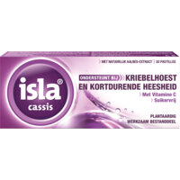 Een afbeelding van Isla Cassis zuigtablet tegen kriebelhoest