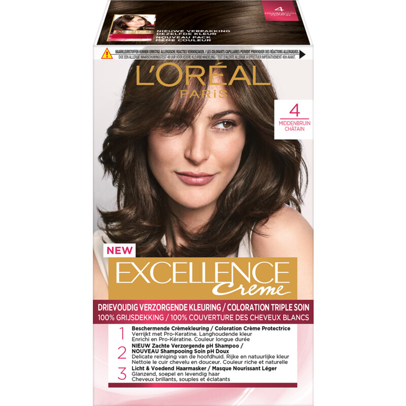 L'Oréal Excellence crème middenbruin 4 bestellen Albert Heijn